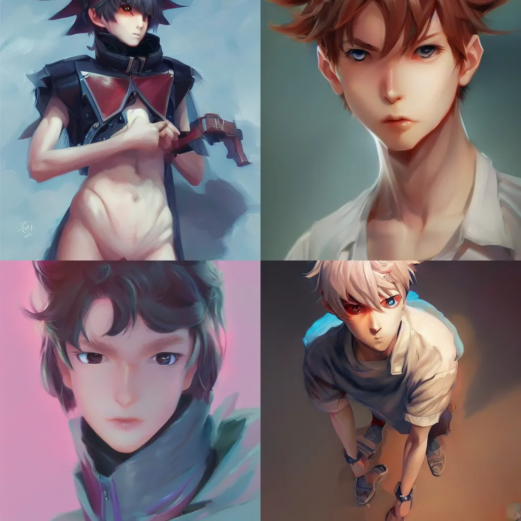 twink anime boy by Stanley Artgerm Lau, WLOP, | Stable Diffusion