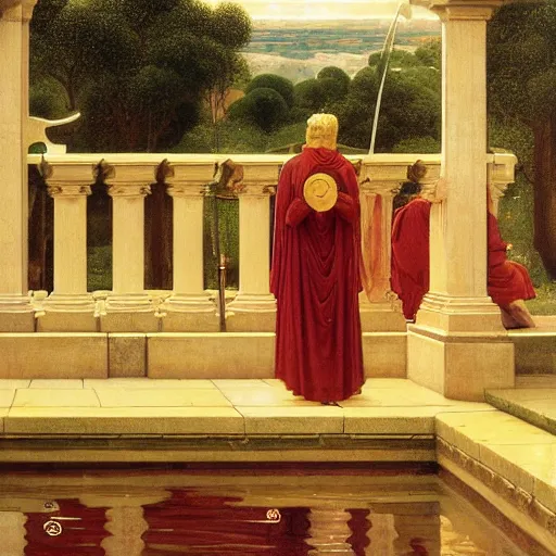 Image similar to Lord of lampreys, Edmund Leighton