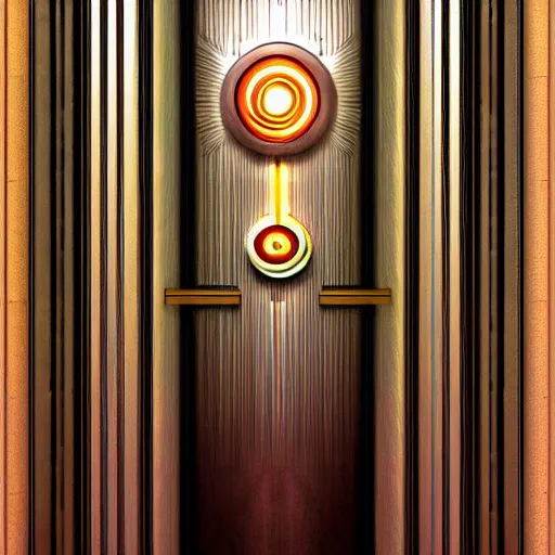 Image similar to photo art - deco sci - fi door