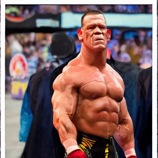 Image similar to john cena as pinhead