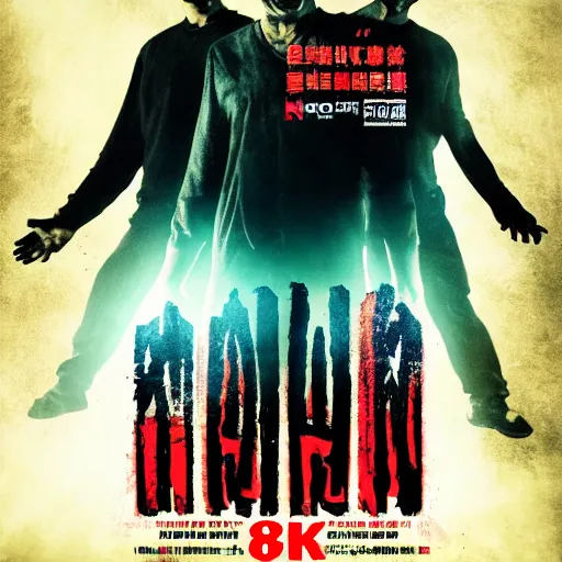 Prompt: 8 k uhd new asian horror movie poster, uhd details