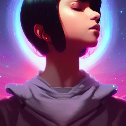 Prompt: a portrait of a beautiful dark energy in outer space, art by ilya kuvshinov and wlop and artgerm and josan gonzalez, digital art, highly detailed, intricate, sharp focus, trending on artstation hq, deviantart, pinterest, unreal engine 5, 4 k uhd image