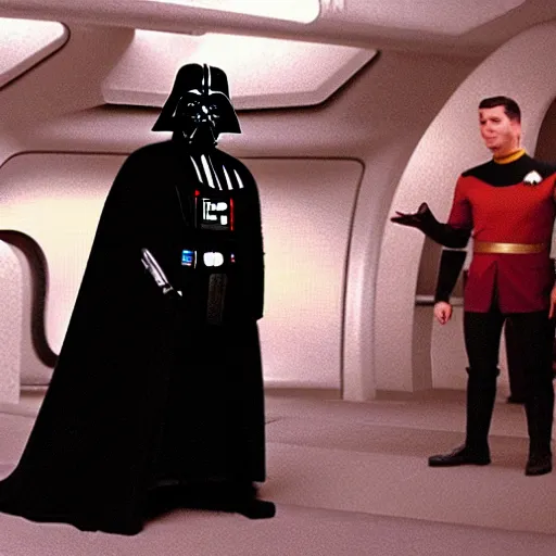 Prompt: Darth Vader in Star Trek