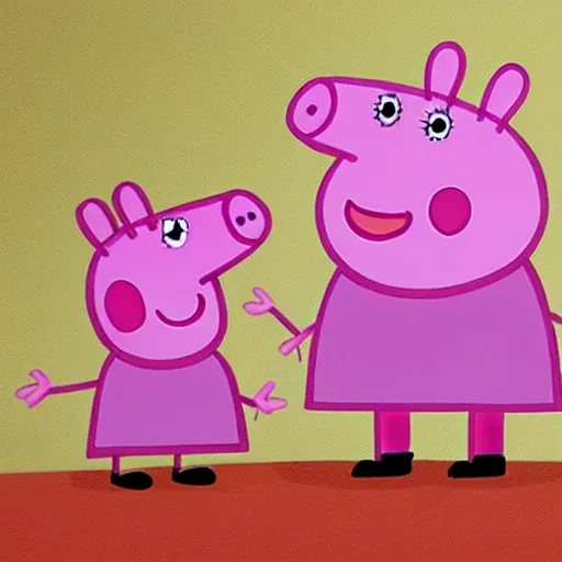 Image similar to photorealistic peppa pig