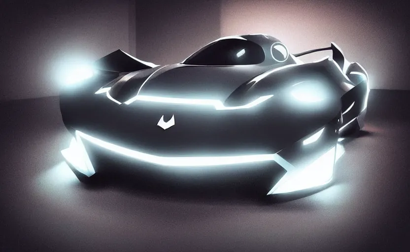 Image similar to “A 2025 Batmobile Concept, studio lighting”