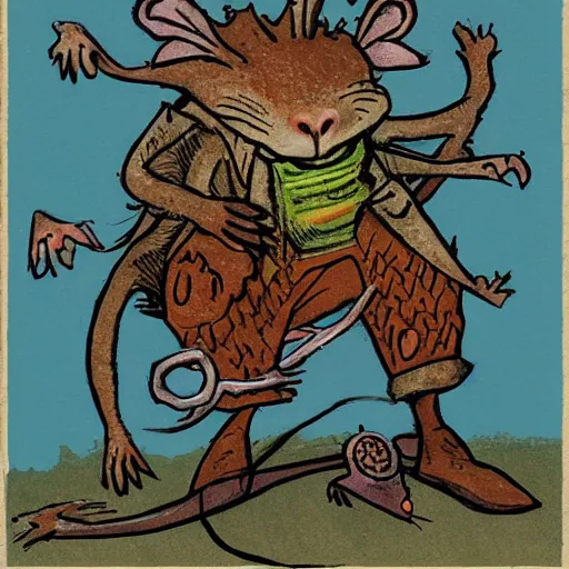 Image similar to rat king