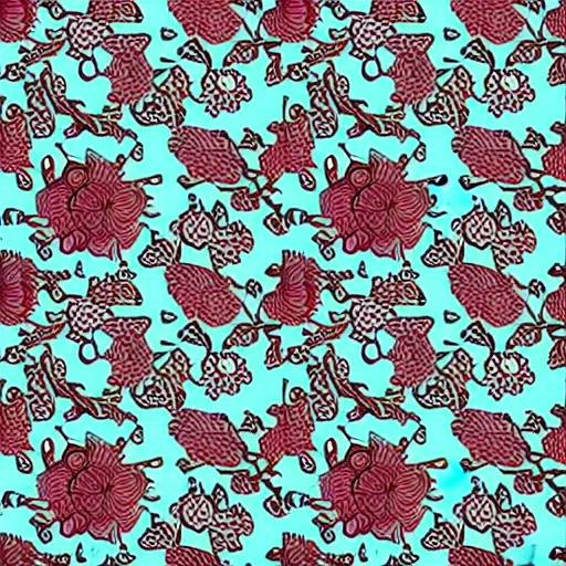 Image similar to intricate flowers seamless pattern