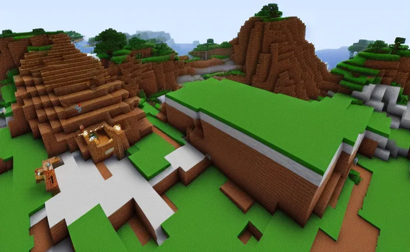 Image similar to Nostalgic Minecraft server with friends