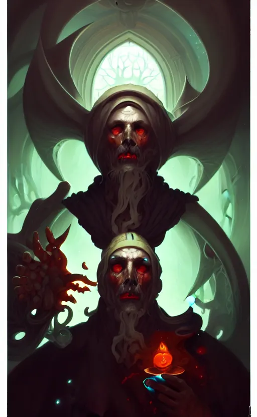 Image similar to portrait of the necromancer by peter mohrbacher, hyper detailed, lineart