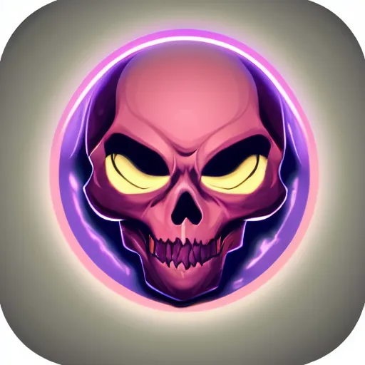 Image similar to flat fantasy art rpg skill icon of divine burning skeleton