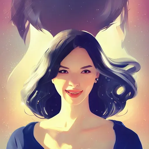 Image similar to the joy of life, artgerm, a simple vector based illustration, by ross tran