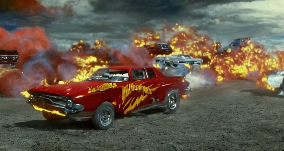 Image similar to film still of the Hot Wheels movie