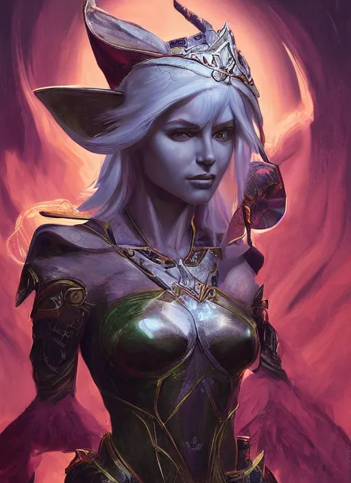 Image similar to digital _ painting _ of _ destiny 2 the elf queen _ by _ filipe _ pagliuso _ and _ justin _ gerard _ symmetric _ fantasy _ highly _ detailed _ realistic _ intricate _ port
