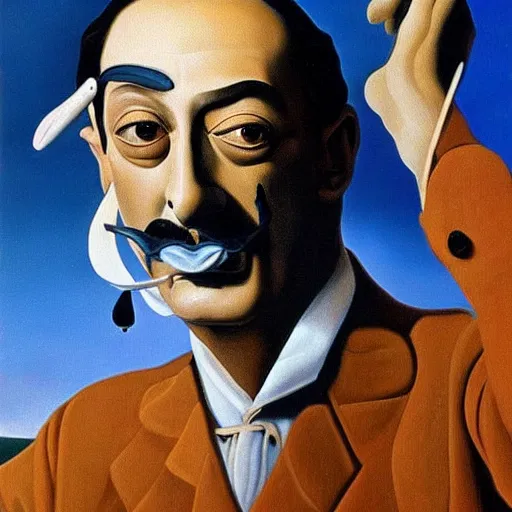 Prompt: painting of Salvador Dali by Salvador Dali , highly detailed, 8k, cinematic,