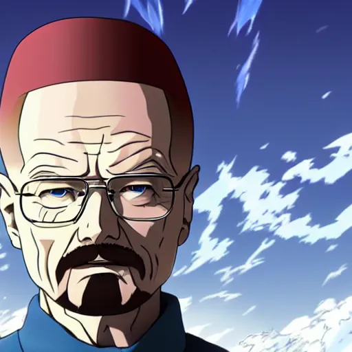 Prompt: Walter white anime