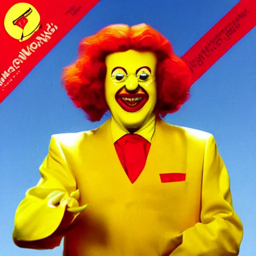 Image similar to Ronald McDonald's album art