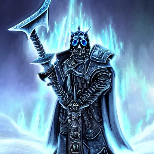 Image similar to the lich king artwork by mendoza eddie