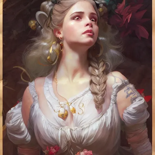 Image similar to a fantasy style portrait painting of olivia d'abo in the style of francois boucher oil painting unreal 5 daz. rpg portrait, extremely detailed artgerm greg rutkowski alphonse mucha