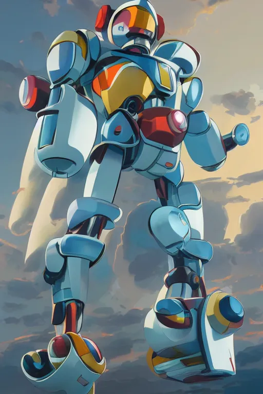 Image similar to metabots medabots medarotto medarot robot minimalist comics, behance hd by jesper ejsing, by rhads, makoto shinkai and lois van baarle, ilya kuvshinov, rossdraws global illumination ray tracing hdr radiating a glowing aura