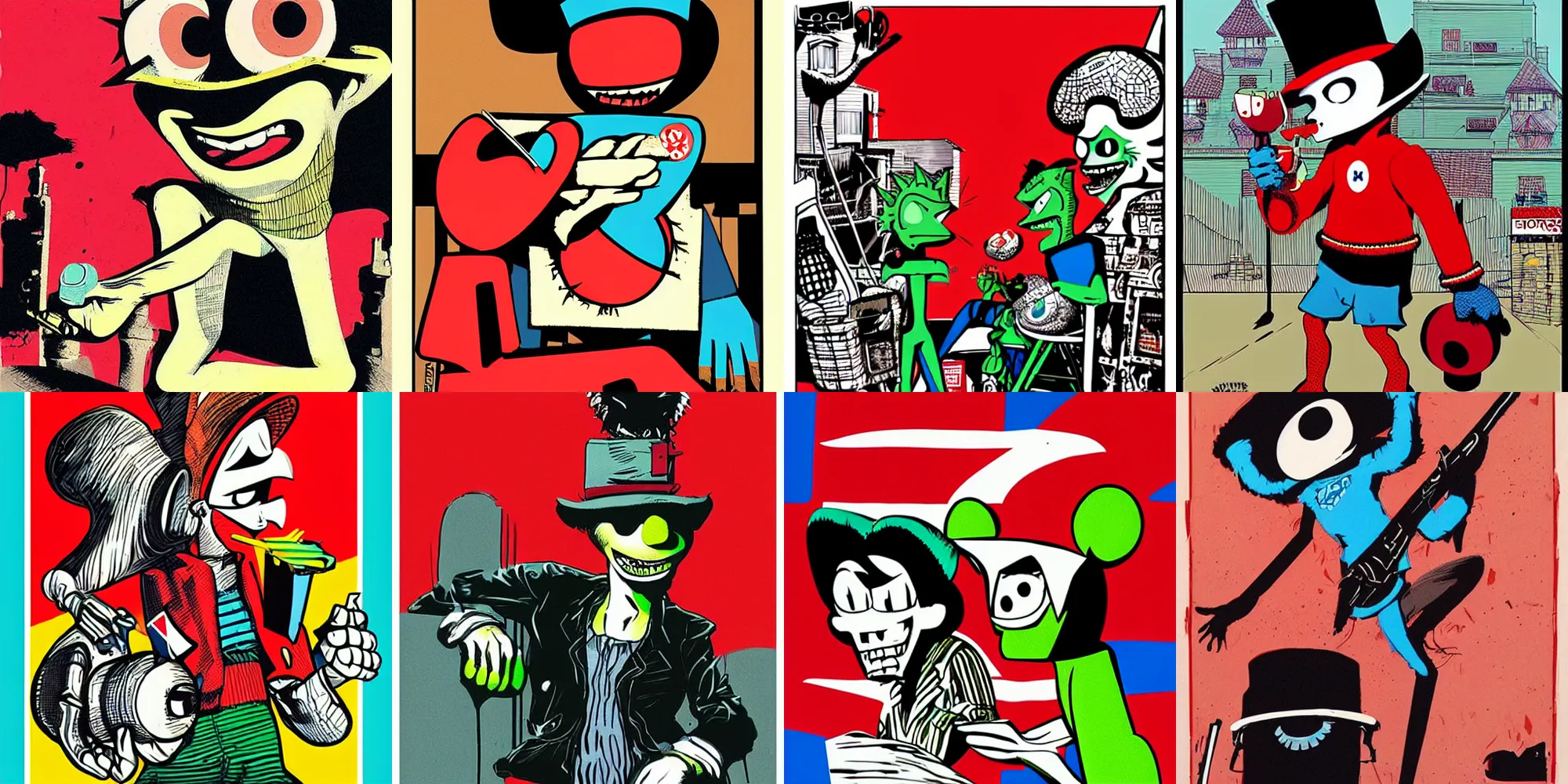 Image similar to Artwork by Jamie Hewlett