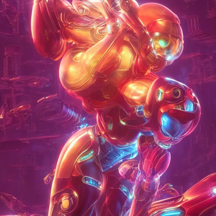 Image similar to metroid. portrait of Taylor Swift as SAMUS ARAN. HD, 4K. intricate. intricate artwork. by Tooth Wu, wlop, beeple, dan mumford. octane render, trending on artstation, greg rutkowski very coherent symmetrical artwork. cinematic, hyper realism, high detail, octane render, 8k, iridescent accents.