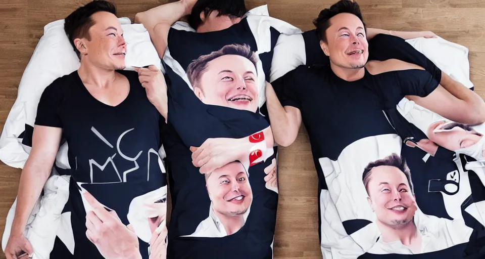 Image similar to elon musk dakimakura advertisement, best selling on etsy