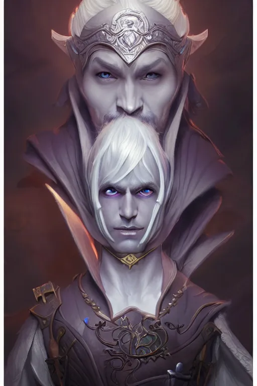 Image similar to drow prince, highly detailed, d & d, fantasy, highly detailed, digital painting, trending on artstation, concept art, sharp focus, illustration, global illumination, ray tracing, realistic shaded, art by artgerm and greg rutkowski and thomas cole and wayne barlowe