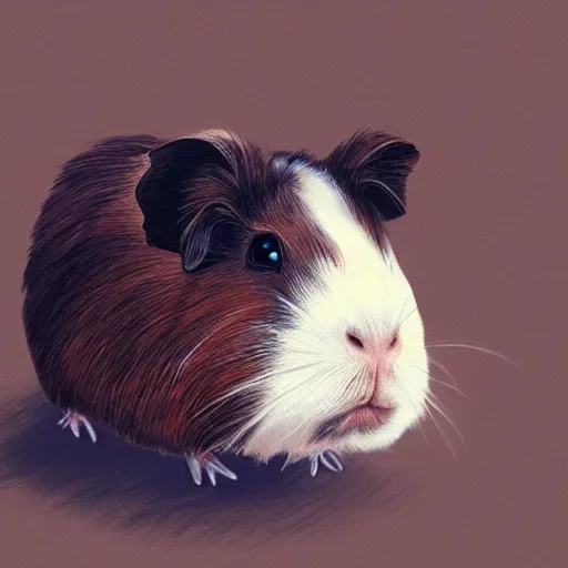 Image similar to guinea pig portrait heroic angelic realistic masterpiece artstation