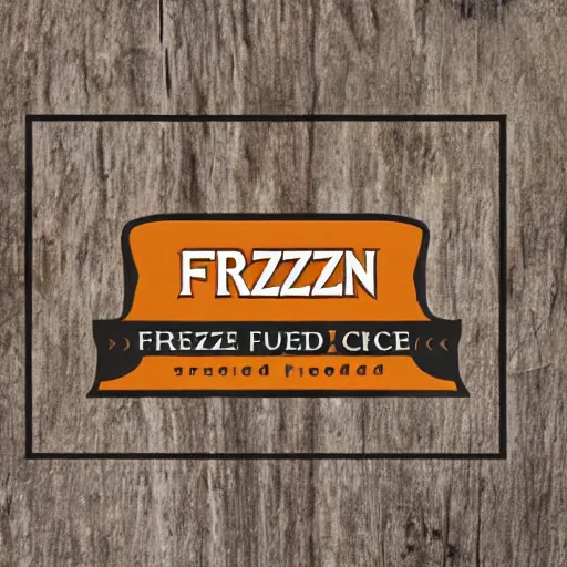 Prompt: frozen food logo