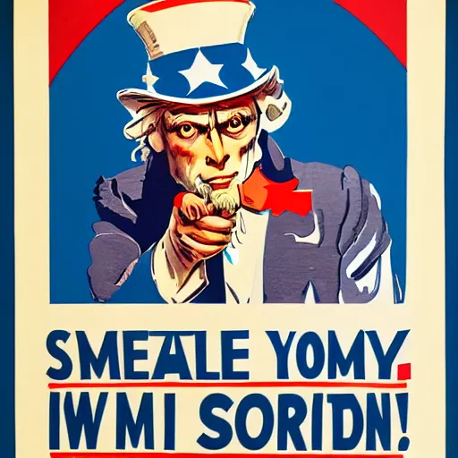 Image similar to uncle sam propaganda poster