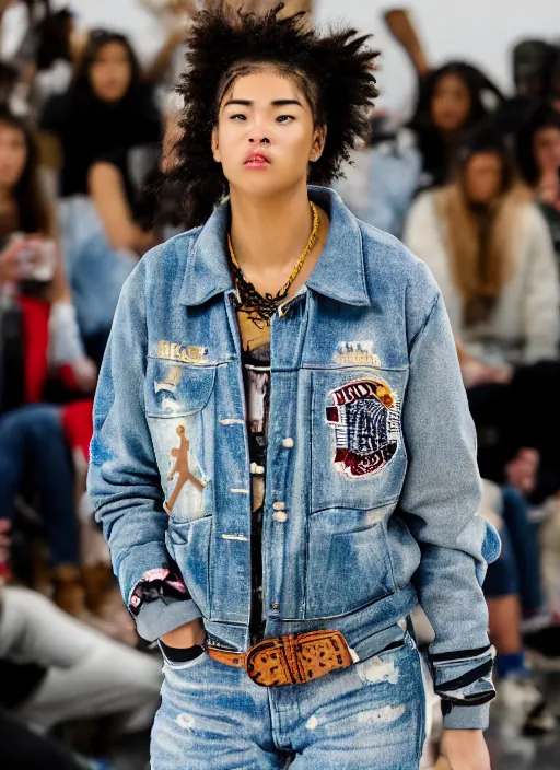 Prompt: hyperrealistic and heavy detailed air jordan runway show of lisa simpson, leica sl 2 5 0 mm, vivid color, high quality, high textured, real life