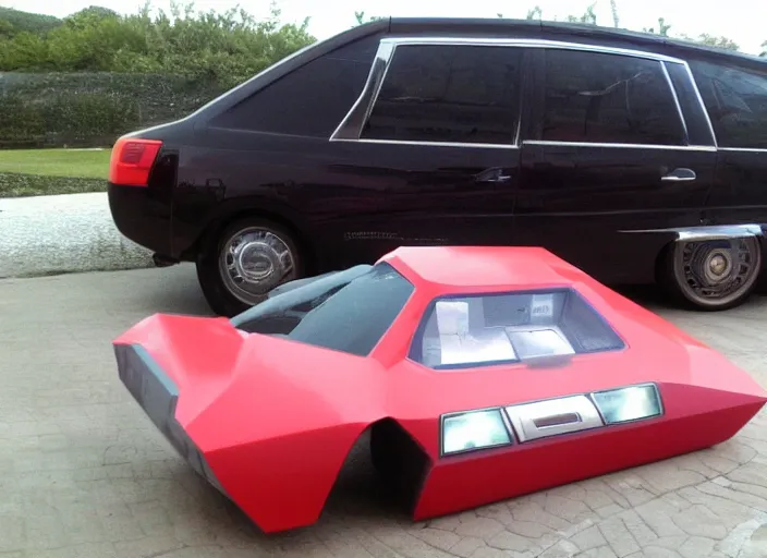 Image similar to car shaped like a NES