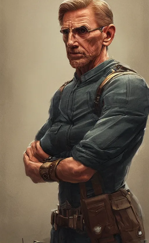 Prompt: old man steve rogers, highly detailed, digital painting, artstation, facing camera, concept art, smooth, sharp focus, illustration, art by artgerm and greg rutkowski, high definition digital art, dramatic lighting, in the style of ilya kuvshinov and Ross tran