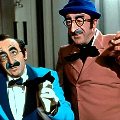 Image similar to scene from the pink panther with peter sellers