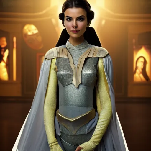 Image similar to victoria justice as princess padme in star wars episode 3, 8 k resolution, cinematic lighting, anatomically correct