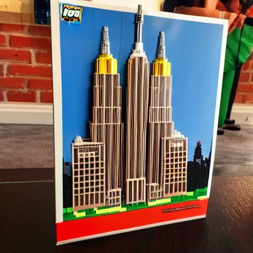 Image similar to lego empire state building