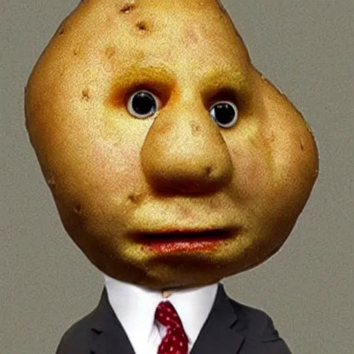 Image similar to a potato that looks like Bill Clinton