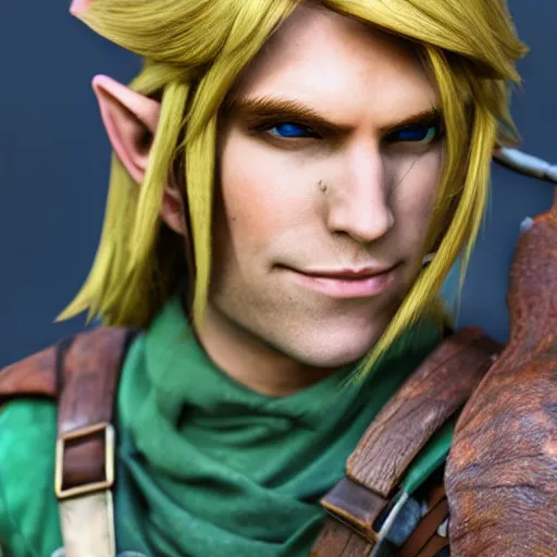 Prompt: realistic rendition of Link, photography, cosplay