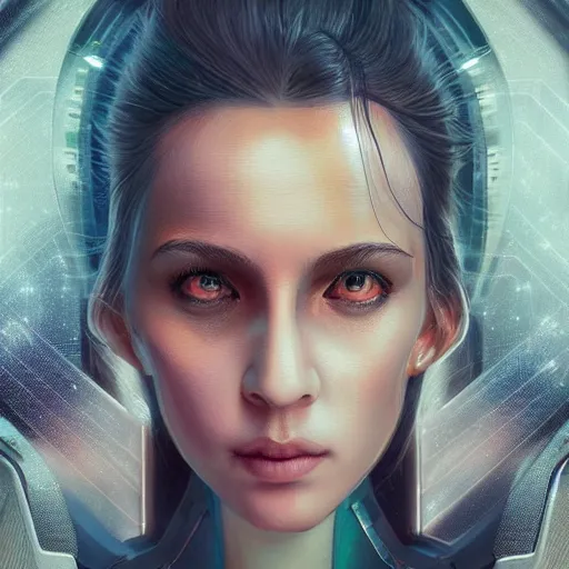 Prompt: render of a twitter portrait of emad mostaque scifi artwork epic detailed and intricate digital painting trending on artstation by wlop octane render