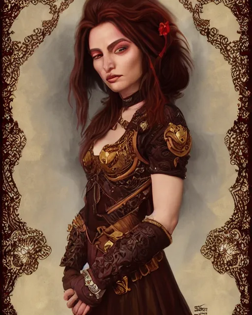 Image similar to the empress of licorice, D&D character art, realistic digital painting, fantasy art, digital painting, character portrait, intricate ornamentation, by Paolo Eleuteri Serpieri, Artstation Trending, Paolo Eleuteri Serpieri