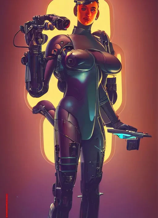 Prompt: powerful cyberpunk pilot. portrait by jean giraud and anton otto fischer and john philip falter and will eisner and gil elvgren and pixar. full body. realistic proportions. science fiction d & d. overwatch, rb 6 s, cyberpunk 2 0 7 7, blade runner 2 0 4 9 concept art. cel shading. thick lines.