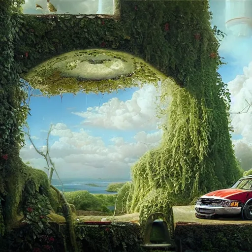 Image similar to paint surrealist 🚗, ferdinand knab, high definition and detailed 4 k