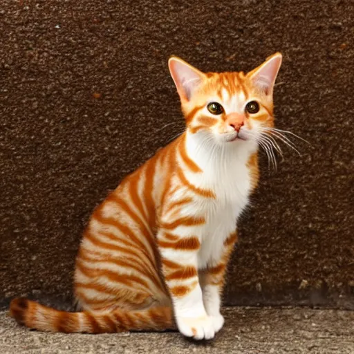 Image similar to a small ginger tabby cat