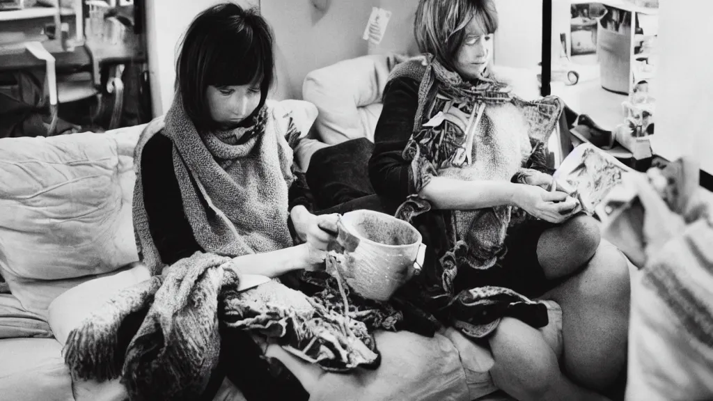 Image similar to tri - x 4 0 0 tx conversational... is that a knitting or a take - out? i really can't tell.