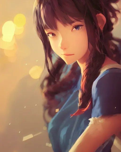 Prompt: gamer girl, full shot, atmospheric lighting, detailed face, by makoto shinkai, stanley artger m lau, wlop, rossdraws, james jean, andrei riabovitchev, marc simonetti, krenz c