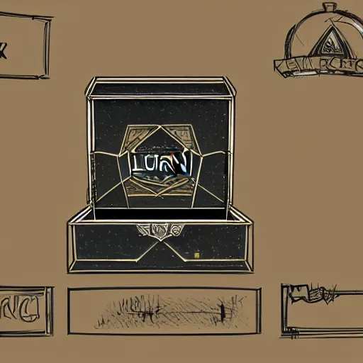 Image similar to luxuri box concept art