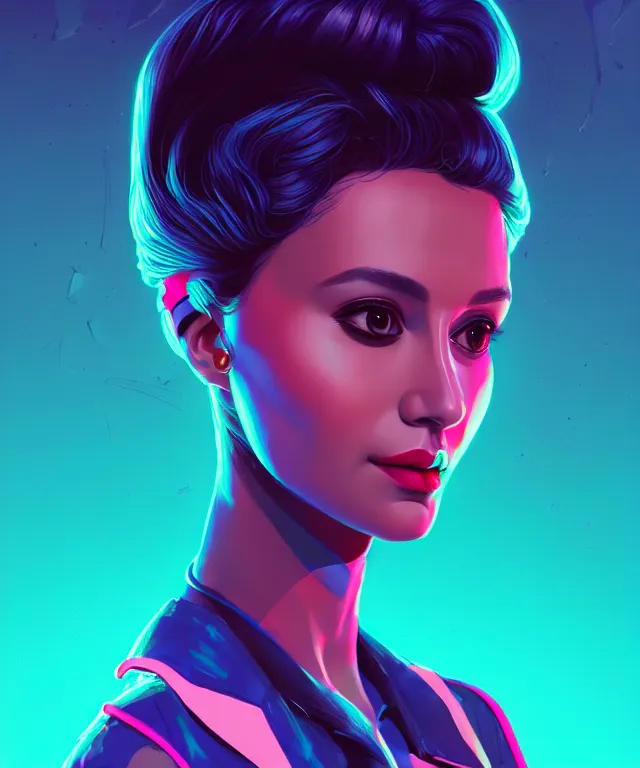 Prompt: beautiful portrait of sana from twice as a sci fi woman, with chaotic vaporwave aesthetic half human half robot, concept art by james gilleard, artstation, cgsociety, synchromism, 8 0 s animation flat cell shaded. with thick black pencil lines!!!!