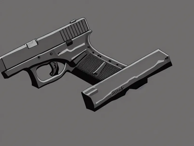 Image similar to glock 1 7, art by adrien roose, furaffinity, extremely detailed, digital painting, concept art, smooth