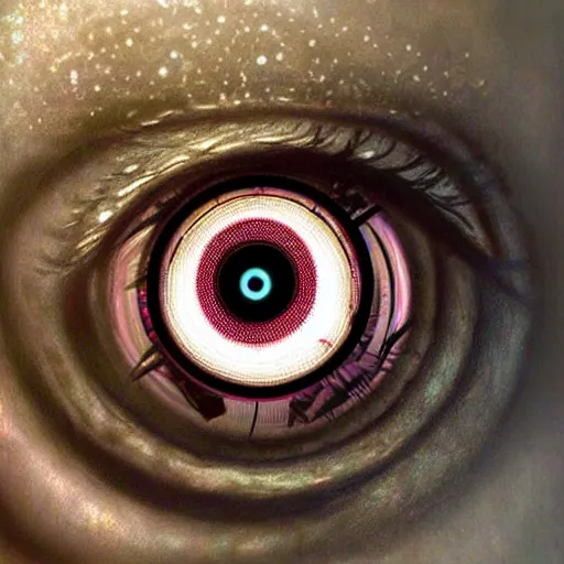 Prompt: the cybernetic eye, cyberpunk