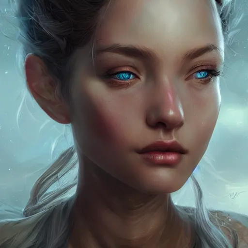 Prompt: ! close up of a pretty girls eyes, holy, character concept art, intricate complexity, by wlop, by charlie bowater, by quixel megascan, by artgerm and by ilya kushinov